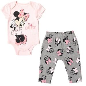 Minnie Mouse Body Suit and Sweat Pants set | 6-9-M